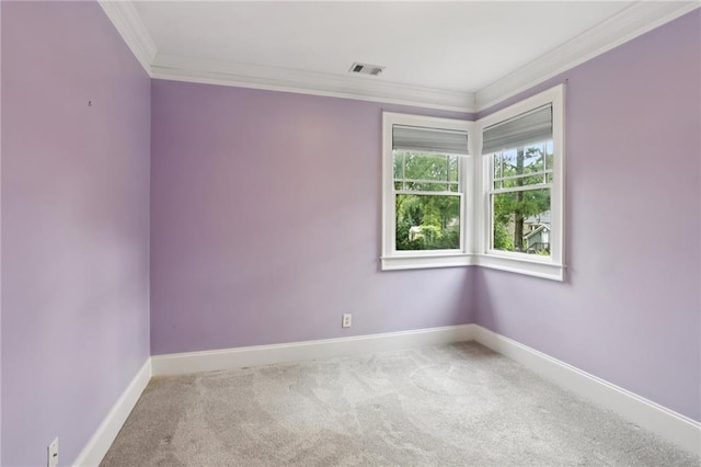 47 Oakridge Ave SE, Atlanta, GA 30317 - carpeted empty room featuring ornamental molding and baseboards