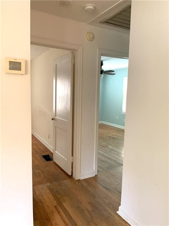 3604 Orchard Cir, Decatur, GA 30032 - corridor featuring wood finished floors and baseboards