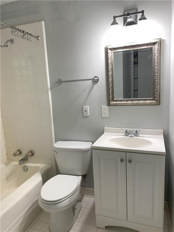 3604 Orchard Cir, Decatur, GA 30032 - bathroom featuring tile patterned floors, vanity, and shower / tub combination