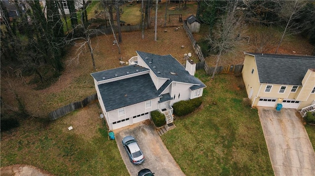 birds eye view of property