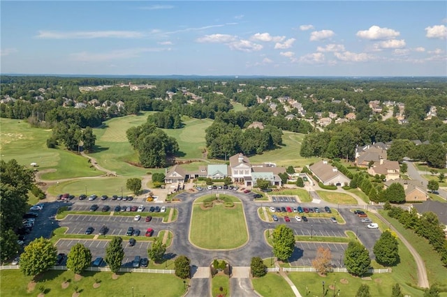 birds eye view of property featuring view of golf course