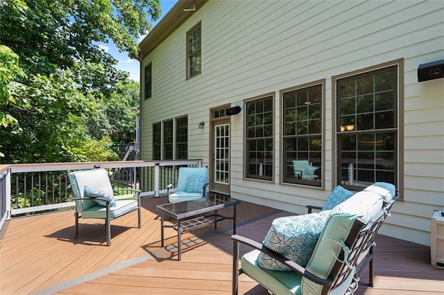 1215 Renaissance Ct SE, Mableton, GA 30126 - wooden terrace featuring an outdoor hangout area
