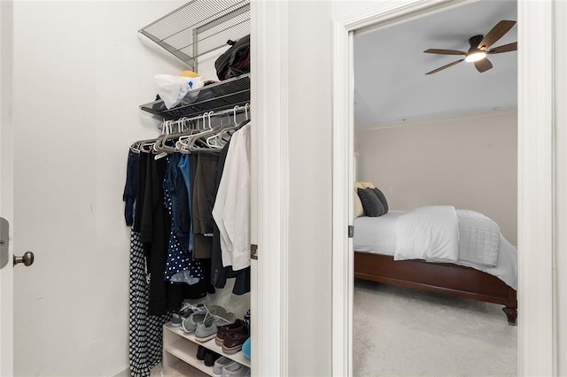 1215 Renaissance Ct SE, Mableton, GA 30126 - spacious closet with a ceiling fan and carpet floors
