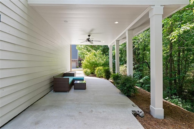 1215 Renaissance Ct SE, Mableton, GA 30126 - view of patio / terrace featuring a ceiling fan