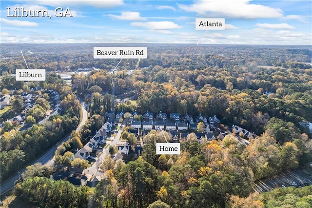 birds eye view of property