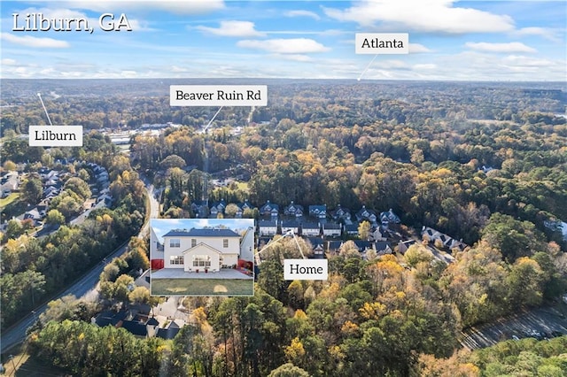 birds eye view of property