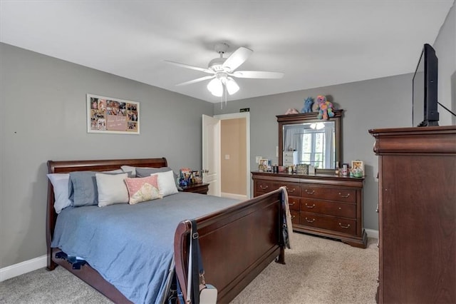 87 Washington Blvd, Dallas, GA 30132 - bedroom with light colored carpet, baseboards, and ceiling fan