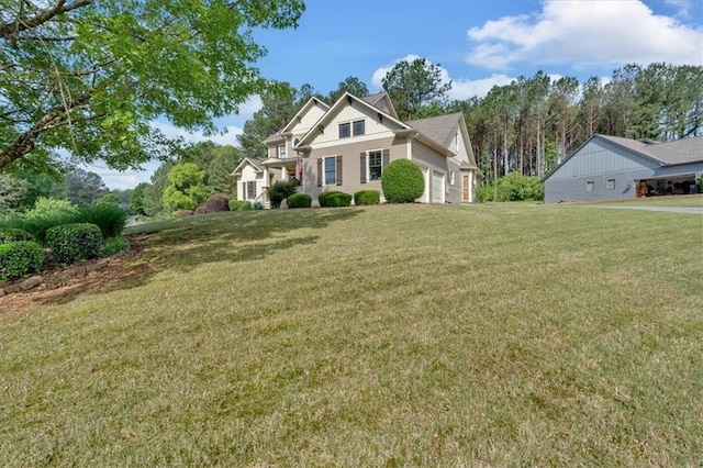 87 Washington Blvd, Dallas, GA 30132 - view of front of house featuring a front lawn and a garage