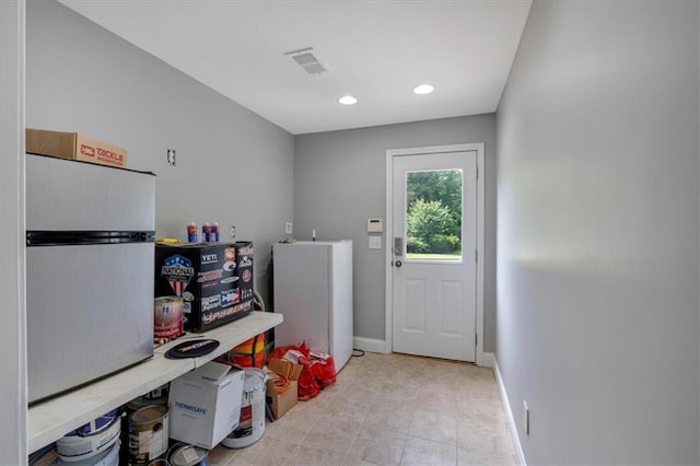 87 Washington Blvd, Dallas, GA 30132 - entryway with baseboards, recessed lighting, and tile patterned floors