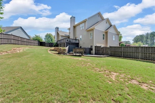 87 Washington Blvd, Dallas, GA 30132 - view of yard featuring a gate and a wooden deck