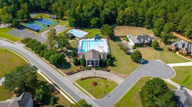 87 Washington Blvd, Dallas, GA 30132 - bird's eye view of a pool