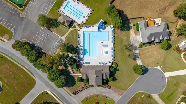 87 Washington Blvd, Dallas, GA 30132 - bird's eye view of a pool area