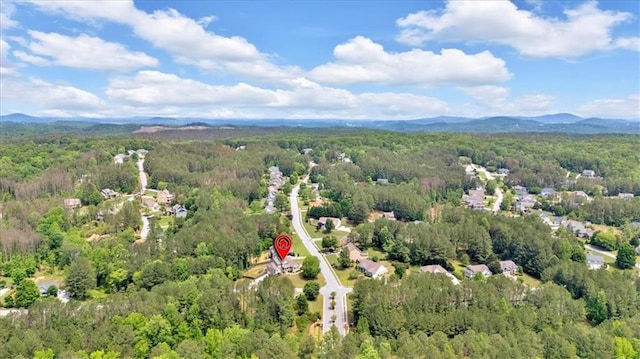 87 Washington Blvd, Dallas, GA 30132 - aerial view of property's location featuring a forest and mountains