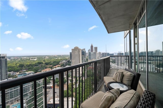 1080 Peachtree St NE Unit 2710, Atlanta, GA 30309 - balcony featuring a view of city