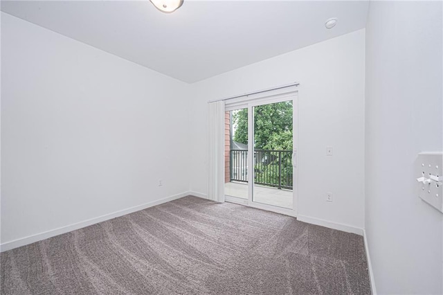 view of carpeted empty room