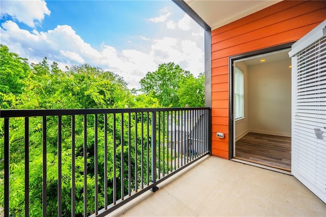 view of balcony