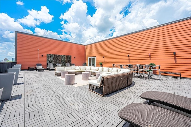 view of patio featuring outdoor lounge area