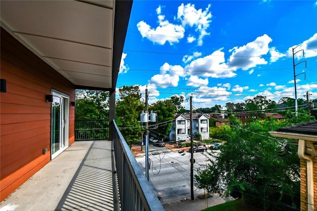 view of balcony