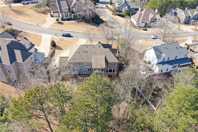 bird's eye view with a residential view