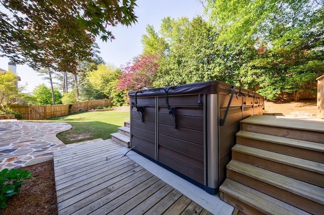 view of outdoor structure featuring a fenced backyard