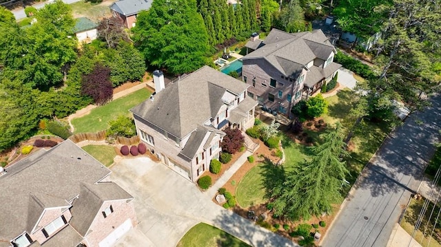 bird's eye view featuring a residential view