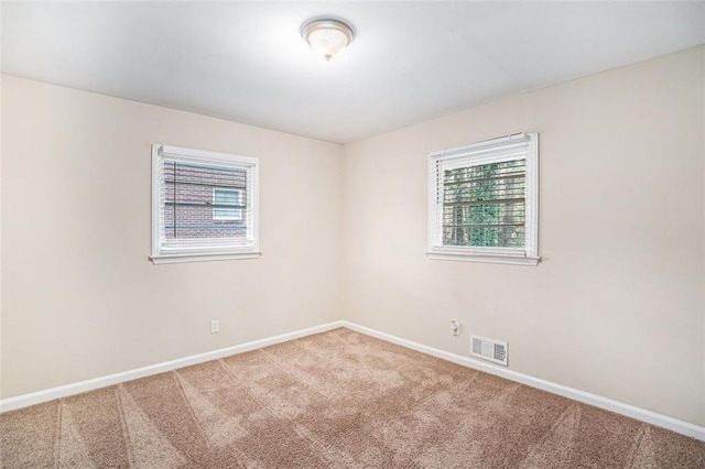 view of carpeted empty room