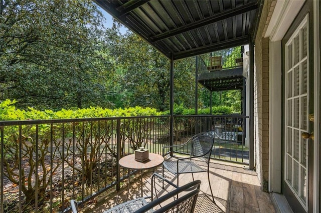 view of balcony
