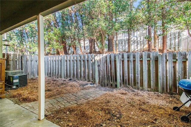 view of patio / terrace featuring cooling unit