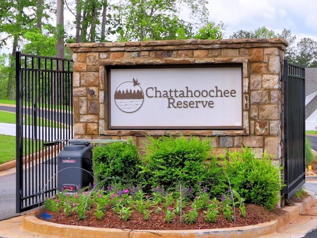 3730 Reserve Overlook Way, Cumming, GA 30041 - community / neighborhood sign featuring a gate