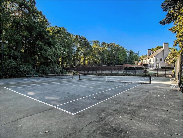 view of sport court