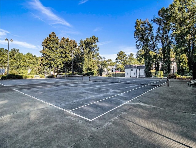 view of tennis court