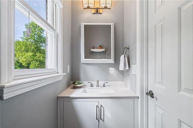 bathroom featuring vanity