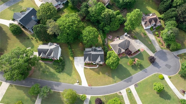 bird's eye view featuring a residential view