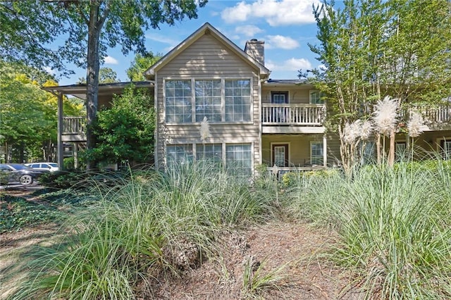 view of rear view of property