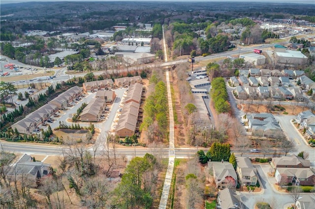 aerial view featuring a residential view