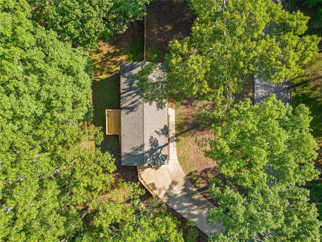 view from above of property