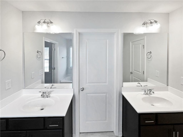 bathroom with vanity