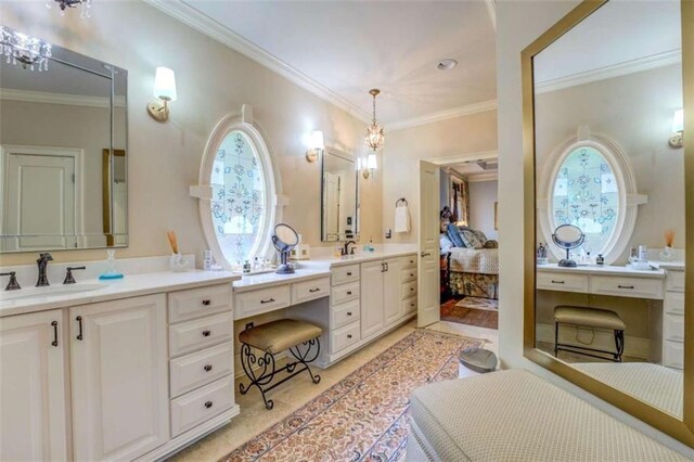 95 Weslyan Way, Oxford, GA 30054 - ensuite bathroom featuring crown molding and vanity