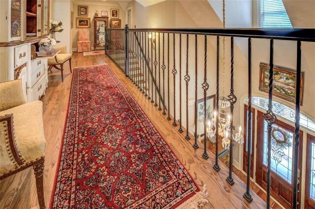 95 Weslyan Way, Oxford, GA 30054 - hallway featuring wood finished floors and plenty of natural light