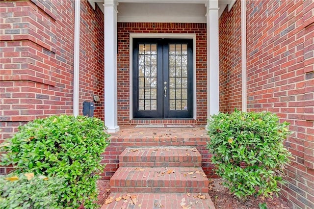 3565 Hickory Branch Trl, Suwanee, GA 30024 - entrance to property featuring french doors and brick siding