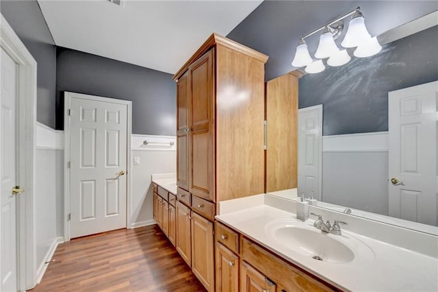 3565 Hickory Branch Trl, Suwanee, GA 30024 - bathroom with wood finished floors and vanity