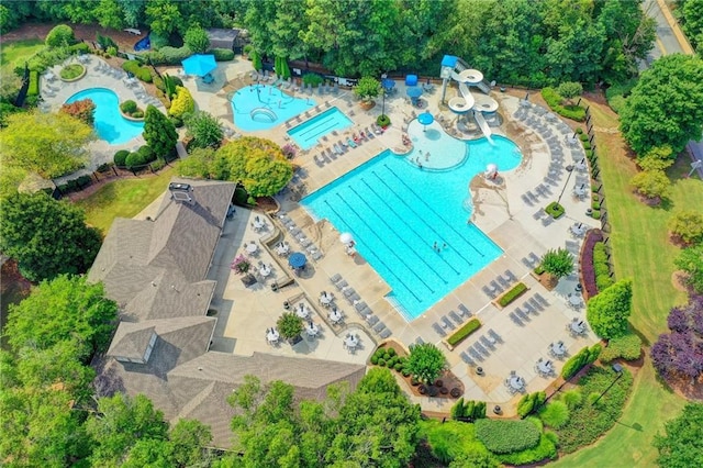 3565 Hickory Branch Trl, Suwanee, GA 30024 - bird's eye view of a pool area