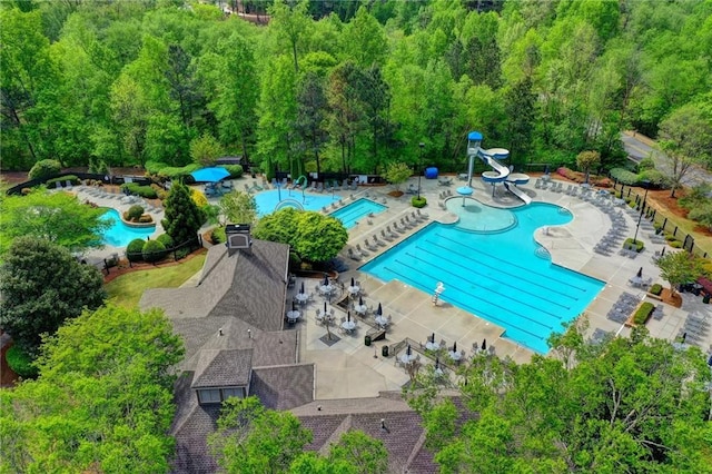 3565 Hickory Branch Trl, Suwanee, GA 30024 - drone / aerial view of a pool
