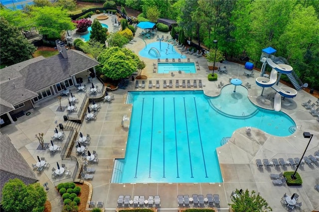 3565 Hickory Branch Trl, Suwanee, GA 30024 - community pool with a patio
