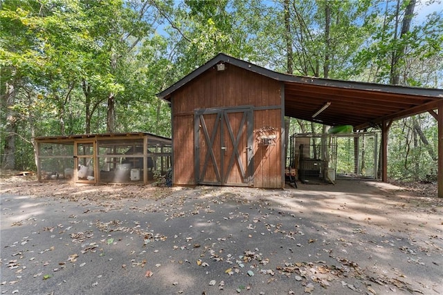 view of outbuilding