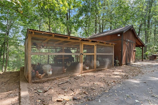 view of outbuilding