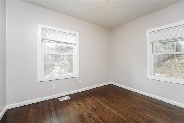 1381 Benteen Way SE, Atlanta, GA 30315 - empty room with baseboards and dark wood-style flooring