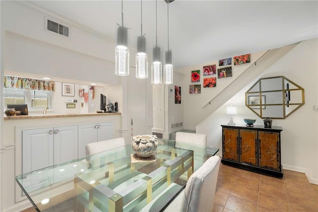 5180 Chemin De Vie, Atlanta, GA 30342 - dining room with baseboards and light tile patterned flooring