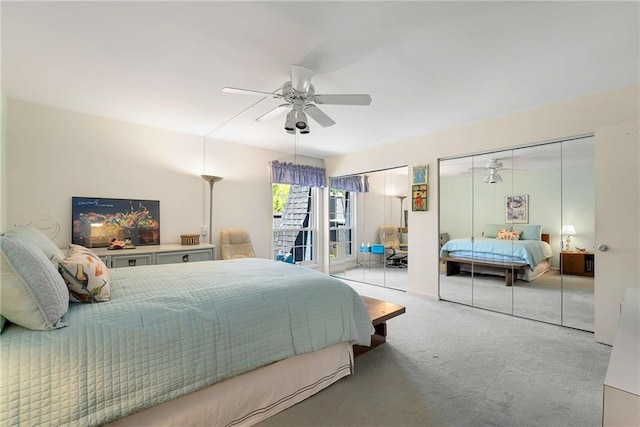 5180 Chemin De Vie, Atlanta, GA 30342 - bedroom with multiple closets, carpet flooring, and ceiling fan