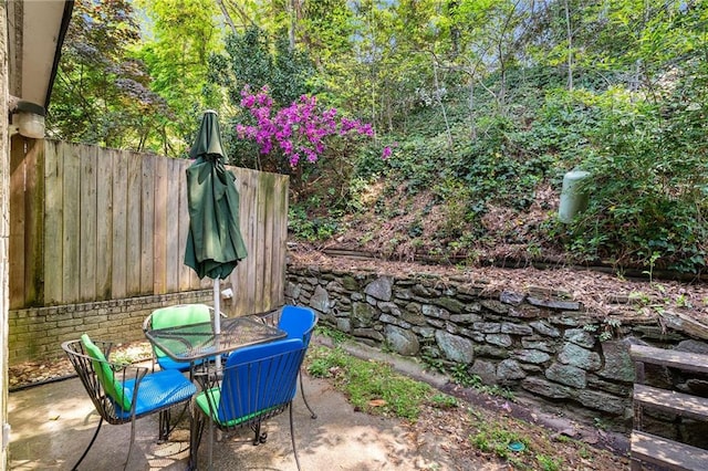 5180 Chemin De Vie, Atlanta, GA 30342 - view of patio featuring fence